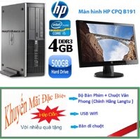 Bộ Máy tính đồng bộ HP Elite 8200 ( core i5 2400 /4G/500G ) Màn hình HP 18.5inch - Bảo hành 24 tháng  Tặng Bộ Bàn phím chuột USB wifi  Bàn di chuột - Hàng Nhập Khẩu