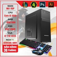 Bộ máy tính H61 i5 3550 Chiến game LOL, Valorant New BH36 tháng