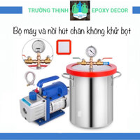 Bộ Máy Và Nồi Inox Hút Bọt Cho Silicone Và Keo Nhựa Composite - Trường Thịnh Sài Gòn
