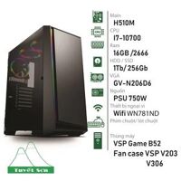 Bộ máy vi tính Bàn H510M/ I7-10700/ 16Gb/2666/ 1TB/ 256GB/ GV-N2060D6-6GD