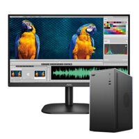 Bộ máy vi tính (Chipset H81, CPU Intel Core i5-4690, Ram 8GB DDR3, SSD 256GB, Nguồn 250w, Màn hình 21,5 inch, chuột + bàn phím)
