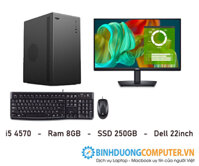 Bộ máy vi tính Gaming CPU Intel i5 4570 - Ram 8GB - SSD 120GB - Dell 22inch