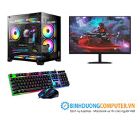 Bộ máy vi tính Gaming CPU Intel i5 4590 - Ram 8GB - SSD 256GB - VGA 1050Ti - ViewSonic 24inch