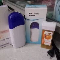 Bộ Máy Wax Lông Depilatory Heater kèm hộp wax lạnh Runcaili 10 miếng cho làn da min màng