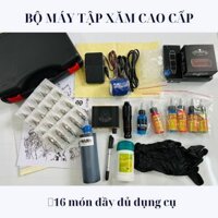 Bộ máy xăm hình 16 món combo máy xăm dành cho người mới bắt đầu học xăm
