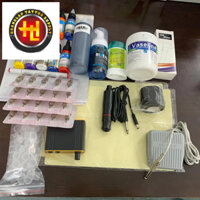 Bộ máy xăm hình 24 món combo máy xăm dành cho người mới bắt đầu học xăm