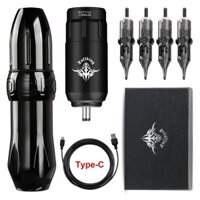Bộ máy xăm không dây SL1 Bộ nguồn pin Mini có hộp mực Kim DC Jack Rotary Tattoo Pen Kit Permane