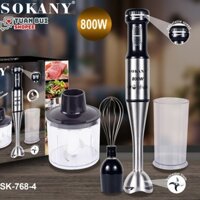 Bộ máy xay cầm tay 4 món Sokany 768-4 - 10225