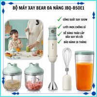 Bộ máy xay sinh tố Bear JBQ-B50E1 đa năng, xay ăn dặm, xay thịt đánh trứng cầm tay tiện lợi