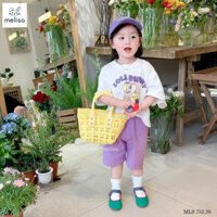Bộ Melisa thỏ Bunny quần tím