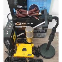 Bộ Mic Hát Livestream Karaoke Soundcard K10 + Micro AQ220 & Đầy Đủ Phụ KIện