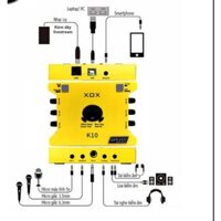 Bộ Mic Hát Livestream Soundcard XOX K10 2020 & Mic BM900 Âm Thanh Cực Kỳ Sống Động - Hàng Chính Hãng