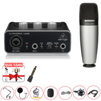 Bộ mic livestream Behringer UM2 micro samson C01