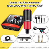 Bộ Mic Livestream Hát Karaoke Combo Sound Card Icon Upod Pro, Mic Takstar PC-K320, Tai Nghe & Phụ Kiện Đi Kèm BH 1 Năm