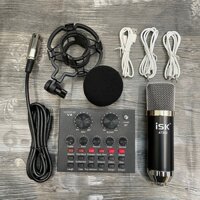 Bộ Mic Thu Âm AT850 Sound Card V8 tiếng anh có auto-tune có Bluetooth