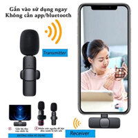 Bộ Mic Thu Âm Không Dây Khử Tiếng Ồn K9 - Bộ Mic Livestream Wireless Cài Áo