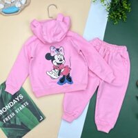 Bộ Mickey áo khoác cho BT, BG thương hiệu litibaby cho bé từ 10kg -21kg, chất liệu nỉ da cá mềm