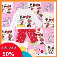 Bộ Micky Dài Tay Cho Bé Về Nhiều Đủ Size