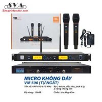 BỘ MICRO KARAOKE KHÔNG DÂY VM-500 JBL