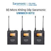 Bộ Micro Thu Âm Không Dây Saramonic UWMIC9 KIT2 - Quay Phim  Livestream  Vlog - Hàng Chính Hãng
