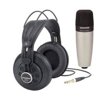 Bộ Microphone, tai nghe kiểm âm Samson C01-SR850