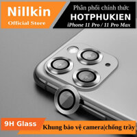Bộ miếng dán kính cường lực bảo vệ Camera cho iPhone 11 Pro / 11 Pro Max hiệu Nillkin CLRFilm mang  lại khả năng chụp hình sắc nét full HD (độ cứng 9H chống trầy chống chụi & vân tay bảo vệ toàn diện)  - Phân phối bởi Hotphukien [bonus]