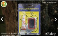 bộ miếng vá xe đạp xe máy + keo vá Bicycle tire repair kit hàng xuất Czech