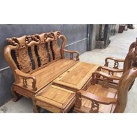 Bộ minh quốc đào phòng khách gỗ lim tay 10