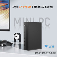 Bộ mini pc itx intel I7-9750h+16gb+256gb cực mạnh cho văn phòng.