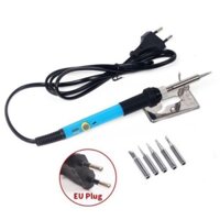 BỘ MỎ HÀN THIẾC CHỈNH NHIỆT TẶNG 5 MŨI HÀN KÈM ĐẾ GÁC MỎ HÀN TIỆN DỤNG LOẠI TỐT