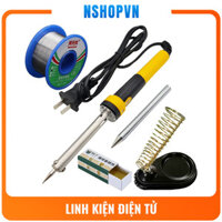 Bộ mỏ hàn thiếc, mỏ hàn nung , thiếc hàn, chì hàn nhựa thông, đế gác mỏ hàn 60W 40W