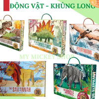 Bộ mô hình 3D chính hãng Sassi 5 mẫu chủ đề động vật - khủng long cho bé từ 7 8 9 tuổi My Mickey Shop