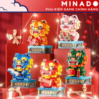 Bộ mô hình đồ chơi lắp ráp 3D xếp hình Lân Sư Rồng đồ chơi giáo dục trang trí cho trẻ em - Minado