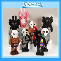 Bộ Mô Hình Đồ Chơi Lego Lắp Ráp Xếp Hình 3D Cao Cấp Nhân Vật Hoạt Hình Kaws BearBrick - Phát Triển Kỹ Năng, Sáng Tạo