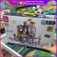 Bộ mô hình lắp ráp lâu đài công chúa 162 mảnh Duplo/ lego phát triển trí tuệ