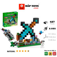 Bộ Mô Hình Lắp Ráp | MINECRAFT THE SWORD OUTPOST | 427 PCS,Mô Hình Trang Trí, Sưu Tầm, Quà Tặng, Trưng Bày