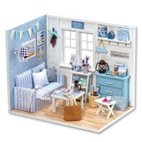 Bộ mô hình nhà gỗ DIY:Căn Phòng Xanh Mơ Ước H 016