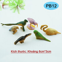 Bộ Mô Hình Nhựa Đồ Chơi 6 con Chim Hạc Chim Sẻ Bird Plastic Toys PB12 - PM12