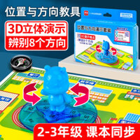 Bộ mô phỏng vị trí và hướng Đông Nam và Tây Bắc 3D 8 món dụng cụ hóa học bê tông cho giáo dục tiểu học lớp 2-3, đồ dùng dạy học cho học sinh