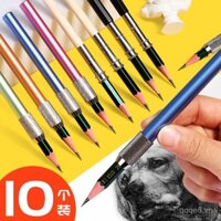 Bộ mở rộng bút chì ngắn hai đầu, bộ chuyển đổi mở rộng bút vẽ, mở rộng bút chì than sketch, thanh mở rộng thân bút chì, bộ bút nghệ thuật đặc biệt, bút chì lông mày hình lục giác, sinh viên nghệ thuật, học sinh tiểu học, nắp bút chì trẻ em