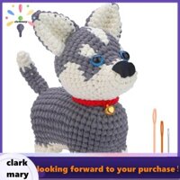 Bộ móc Bộ móc hoàn chỉnh Bộ móc DIY Husky Móc với sợi đan Kim Búp bê sang trọng Dễ dàng cho người mới bắt đầu Bao gồm đủ móc sợi