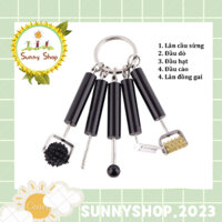 Bộ Móc Khóa 5 Món Dụng Cụ Diện Chẩn Mini Massage Đa Năng ( Lăn Đồng, Lăn Sừng, Dò Day, Dò Cào, Dò Sừng, Dò Huyệt,...)