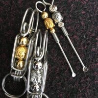 Bộ móc khoá mặt phật kèm ráy tai