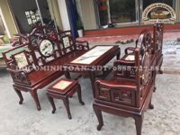 Bộ Móc Mỏ Gỗ Gụ 6 Món Bàn 53 x 1m15  ( Cô Mây, Sài Gòn )