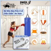 Bộ móc treo đĩa tròn gắn trần treo võng treo xích đu treo lụa yoga chất liệu inox chịu tải 500kg - 806