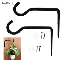 Bộ móc treo giỏ hoa treo tường 2 móc treo cây kim loại để treo giỏ hoa và chuông gió Móc treo tường hạng nặng để trang trí sân vườn Đông Nam Á