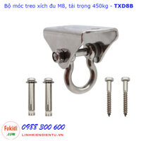 Bộ móc treo xích đu inox 304 M8 móc bầu, kích thước 90x41x70mm - TXD8B