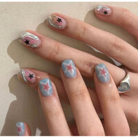 bộ móng giả nailbox style Y2K 2 tay 2 kiểu