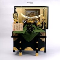 Bộ Mũ giáp Samurai Date Masamune Kèm rương gỗ Bình phong (r-05265121)