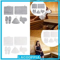 Bộ Mũ Xông Hơi Quà Tặng Nhẹ Phụ Kiện Nam Nữ Xông Hơi Dép Xông Hơi Miếng Lót Ghế Xông Hơi Nga Mũ Cho Tắm Nhà Tắm Trong Nhà